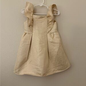 Janie and Jack Gold Formal Toddler Dress